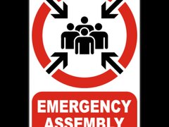 Emergency Assembly Sign